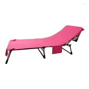 Pillow Beach Lounge Stuhl Handtuchabdeckung Mikrofaserpool für Feiertage Sonnenbade Garten El Patio Schwimmen