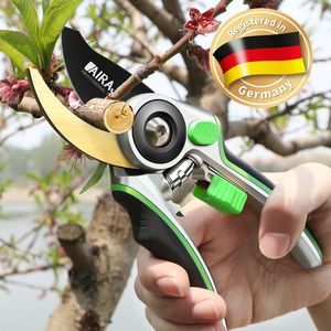 AIRAJ Pruning Shear Garden Tools Labor Saving Scissors Gardening Plant Sharp Branch Pruners Protection Hand Durable 240409