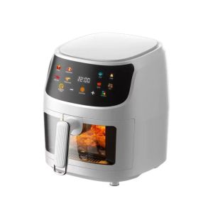 Fryers Air Fryer Nowy 8L wielkopasowy Visual Air Air Fryer Ekran Inteligentny elektryczny misek do smażenia francuskie frytki gospodarstwa domowe gospodarstwa domowe