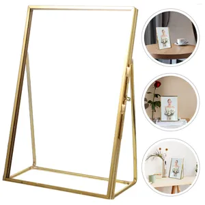 Frames Glas Bilderrahmen PO Tabletop Desktop -Probe Display Stand Hülle Halter Anlagen