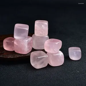 Dekorativa figurer 7 stycken Natural Stone Mineral Crystal Powder Square Quartz Gravel Healing Home Decor Crafts
