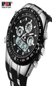 Men039s Luxo Analog Digital Quartz Assista NOVA marca Hpolw Watch Casual Men G Style Sports Sports Sports Sports Militares Militares Relógios CJ5891300