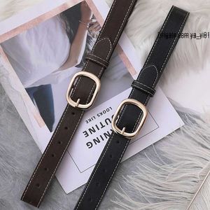 belt Simple Womens all-in-one jeans with girls Insta-style black belt stylish decor