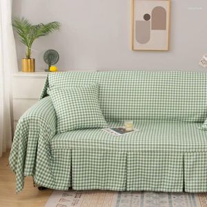 Asciugamano di divano cuscino in stoffa a copertura completa in aria attorno a un pezzo universale per le quattro stagioni indute