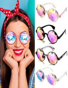 Sonnenbrille Beugung runde Party Prisma Beugte Linse EDM SUNGLASSE8605517