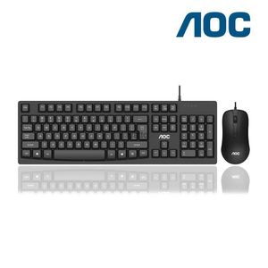 Клавиатура мыши Combos AOC KM150 Wired Office Desktop Клавиатура и мышь установлены All-In-One H240412