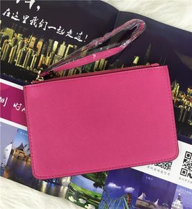 27 ألوان العلامة التجارية مصمم محافظ المعصم K Card Card Women Coin Poundes Clutch Facs Zipper Pu Design Wristlets4948073