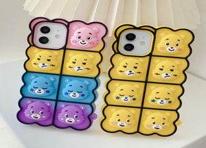 Rainbow Silicon -Telefonhüllen für iPhone XS 11 12 Pro Max 6 6s XR 7 8 13 plus Pop -Fidget -Spielzeug Push Anti Angst Relive Stress9731628