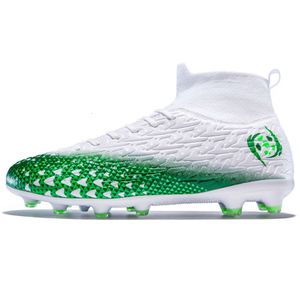 Stivali da calcio traspiranti da uomo Ag TF Caltball Green Green Nero Blu High Top Scarpe