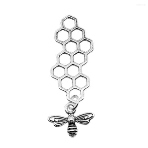 Charms 3pcs/Mot Honeycomb Bee для ювелирных изделий аксессуаров
