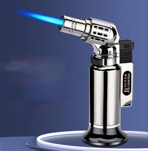 Direct Spray Gun Lighter Metal Windproof Welding Torch Blue Flame Ignition Gun Food Helper Briquets Et Accessoires Fumeurs55277469087032