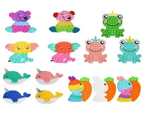 20 cm di grandi dimensioni giocattoli Fidget Bunny Frog di Bunny Froganne Rainbow Stenorle Stress Stress Stress It Streeze for Kids School Gift FOO2818090