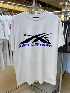 2024 Latest Hellstar Vintage Wash Loose Letter Print 1:1 Label High Street Luxury Thick T-shirt