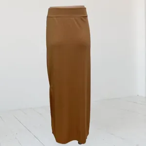 Kjolar kvinnor midi kjol sida slits design elegant kontor lady hög midja smal fit split hem för arbetskläder