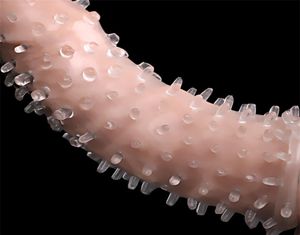 Sex Toy Massager Penis Erweiterung für Männer Schwanz Ringhülse Extender wiederverwendbare Spikes Dely Kit Spielzeug Erwachsene Paare Erotik Erotik produzieren 7042257