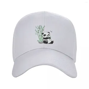 Boll Caps Punk Panda Bear Baseball Cap Women Män Justerbar pappa Hat Performance Snapback