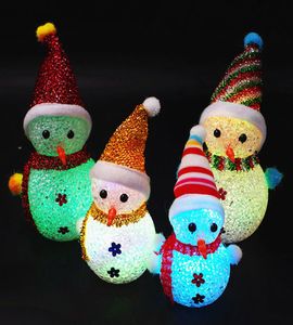 Crestech Color Changing Festival Festival Snowman Night Light Home Decor Christmas Night Lights Eva Lamps7275188