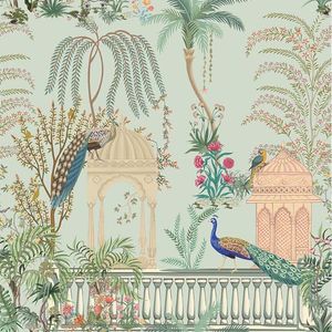 Tapeten Wallpaper European Peacock Blumenschale und Stick Tapete Wandgemälde Haus Küche Schlafzimmer Dekor Kontakt Papier Selbstkleber