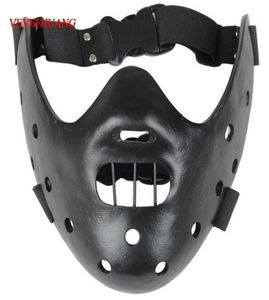 Vevefhuang映画映画The Silence of the Lambs Hannibal Lecter Resin Masks Masquerade Halloween Cosplay Dancing Parps Half 29638468