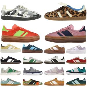 Gazelle Casual Shoes Platform Fet Glow Pulse Mint Core Black White Solar Pop Pink Nästan Yellow Men Women Campus Designer Shoes Outdoor Flat Sports Sneakers