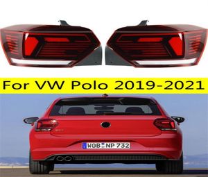 2PCS VW POLO LED Tail Light 20 192022 Taillights Leam Lam