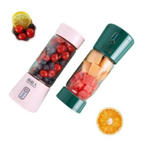 Juicers Nanjiren Mixer portátil USB elétrico espremedor de frutas handheld liquidificador de smoothie mexendo mini processador de alimentos recarregável copo de suco de suco