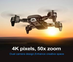 Professional Drone 4K HD Dual Camera GPS Foldble RC Aircraft WiFi FPV 20MINS Quadcopter Kids Toys Outdoor KK6 Ny Helicopt 038359212