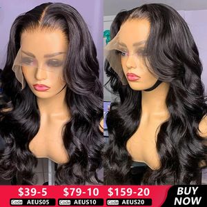 30 32 Inch Body Wave Lace Front Wig 5x5 6x4 Gluless Human Hair Wigs 13x4 13x6 HD Transparent Lace Frontal Wig 4x4 Closure Wig 240408