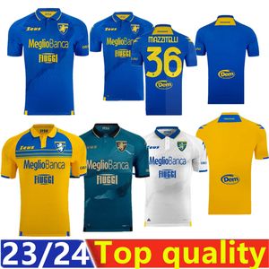 2023 2024 Maglie da calcio Frosinone Fan da uomo 23/24 Cheddira Baez Romagnoli Okoli Kaio Jorge Caso Mazzitelli Marchezza 2946