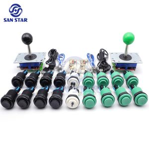 Giochi arcade joystick kit fai -da -te zero ritardo controller USB pc sanwa palla joystick con pulsanti di spinta 28mm americano per PC PS3 PANDORA Game