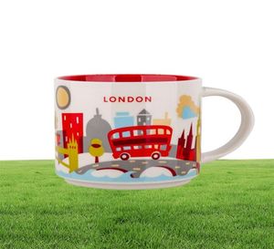 14oz kapacitet keramisk stad mugg brittiska städer bästa kaffemugg kopp med originalbox London City9445694