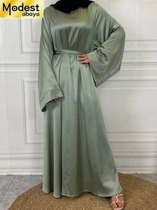 Modest Abaya Ramadan Musulman de Mode Maxi Robe Turkiet Kaftan Islamiska kläder muslim för kvinnor hijab klänning caftan vestidos 240410