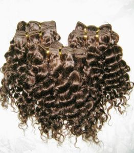 Novo atacado de cabelo humano peruano Curly 8pcslot Cool Style Noble Extension2215285