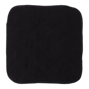 Cadeira de travesseiro 39x39cm algodão preto tapete de estimação absorvente preenchimento de assento à prova de deslizamento confortável multiuso para casa