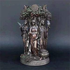 Gudinna skulptur heminredning prydnad miniatyrer hantverk harts konst grekisk gudinna staty figur Ancient grekisk religiös Hecate 240409