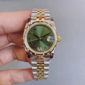 2024 31mm Armbanduhren für Frauen 316L Edelstahl Golden/Roségold Farbe Frauen Mode Luxus Uhr Saphirglas wasserdicht 30 m automatische mechanische Uhren