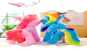 Newest 20CM Horse Plush Toys Doll Cute Stuffed Animal Rainbow Unicorn Dollds Christmas Birthday Presents For Children9958988