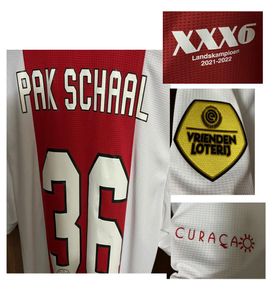 Têxtil caseira 2022 Landskampioen Kampioen Maillot xxx6pak Schaal Player Version Soccer Patch Badge1402761