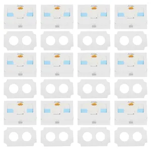 Elimina contenitori da 25 pezzi Mini Barche di carta Finestra Ogger Cerca di uovo Dessert Contenitore Bakery Storage Cupcake Cupcake Bianco