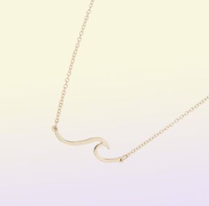 European and American jewelry long wave necklace only beautiful waves waves pendant clavicle chain beach surfers friend gifts889917342016