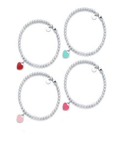 T Designer Love Hand Link Luxury Brand 4mm Ball Chain Senior Fashion Bracelet Party Hochzeit Accessoires Paar Geschenke8295166