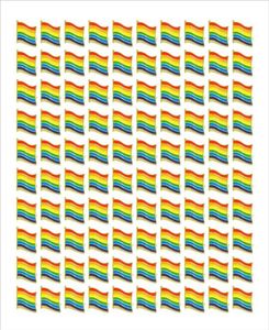 Hela 100st Gay Pride Pins LGBTQ Rainbow Flag Brosch Pins For Clothy Clothes Bag Decoration H1018242B3921620