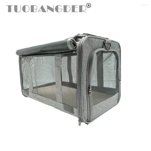 Cat Carriers Dog Carrier Bag Outing Travel Handbag Breathable Skylight Approved Airline Kennel Cattery Bed For Supplies