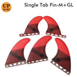 サーフィンフィン5PCS4PCSセットシングルタブFIN MGL UK21LGX SURFファイバーグラスハニカムサーフボードアクセサリー240410