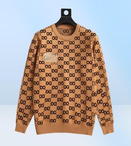 Projektanci marki Projektuj modne men039s swetry wolne od dłuższego klasycznego luksusowego kraciasty pullover różnorodne style i kobiety04589696