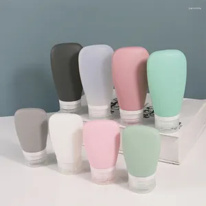 Liquid Soap Dispenser Portable Silicone Refillable Bottle Travel Packing Lotion Shampoo Cosmetic Squeeze Containers 30/60/90 ml