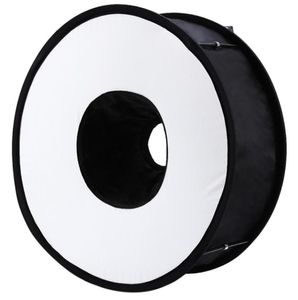 Lightdow 45cm 접이식 링 스피드 라이트 플래시 디퓨저 매크로 촬영 캐논 Nikon Nikon Sony Pentax Godox Speedlight8654370을위한 소프트 박스.