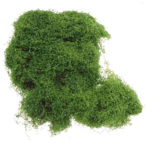 Dekoratif Çiçekler Simüle Moss Turf El Sanatları İç Mekan için Yapay Fakt Diy Bonsai Proje Yeşil İpek Pamuk Bitkileri Simülasyon