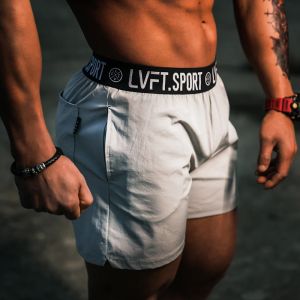 Shorts 2in1 2023 sommar snabb torr herr casual fodrad shorts gymträning bottnar träning sport fitness springa dragstring shorts