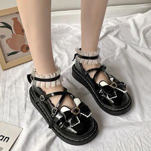 Dress Shoes Japanese Cute Animal Ear Bow Lolita Women's Loli Lovely Princess Lace Round Head Cos Student Female Anime Shoe